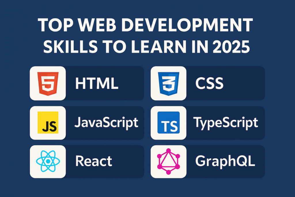 Top Web Development Skills to Learn in 2025 web development skills 2025
